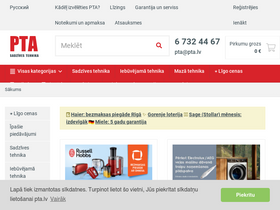 'pta.lv' screenshot