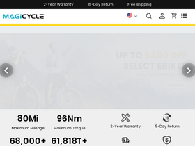 'magicyclebike.com' screenshot
