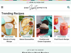 'onesweetappetite.com' screenshot