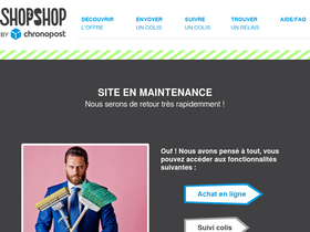 'chronoshop2shop.fr' screenshot