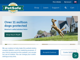 'petsafe.net' screenshot