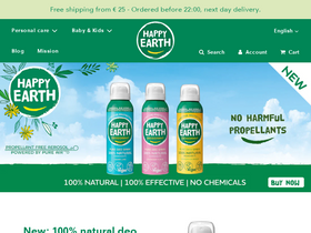 Happy Earth homepage screenshot