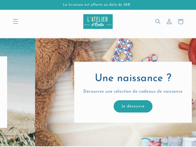 emilie-atelier.fr homepage screenshot