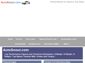 'autosnout.com' screenshot