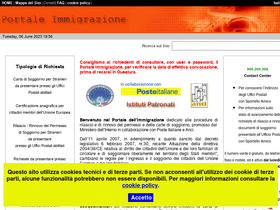 'portaleimmigrazione.it' screenshot