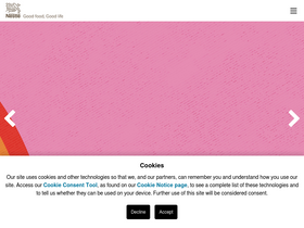 'madewithnestle.ca' screenshot