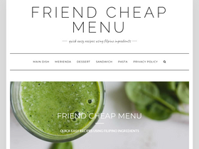 'friendcheapmenu.com' screenshot