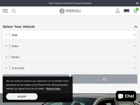 Meraki Autoworks homepage screenshot