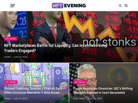 'nftevening.com' screenshot