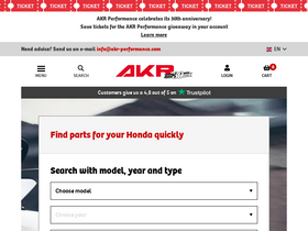 'akr-performance.com' screenshot