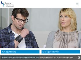 'psykologforeningen.no' screenshot