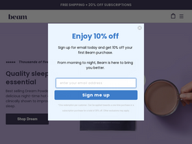 Shopbeam website screenshot