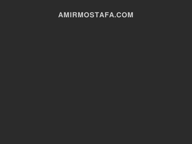 'amirmostafa.com' screenshot