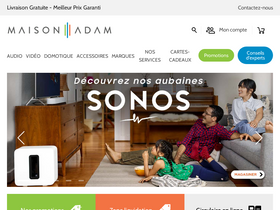 'maisonadam.ca' screenshot