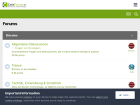 'coinforum.de' screenshot