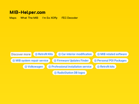 'mib-helper.com' screenshot