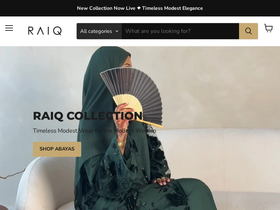raiqcollection.com homepage screenshot