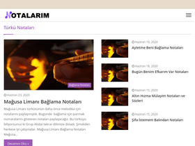 'notalarim.com' screenshot