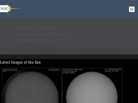'solarnews.nso.edu' screenshot