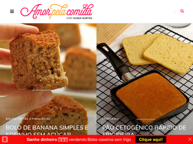 'amorpelacomida.com.br' screenshot
