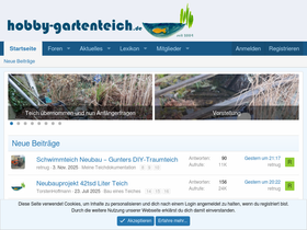 'hobby-gartenteich.de' screenshot