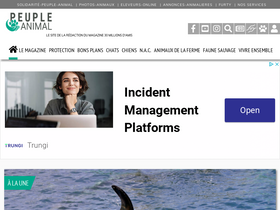 'peuple-animal.com' screenshot