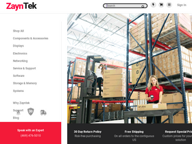 'zayntek.com' screenshot