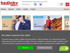 'hodinky-365.cz' screenshot