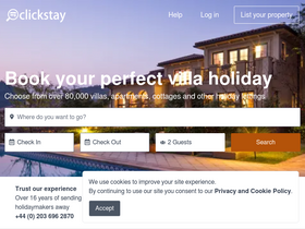 'clickstay.com' screenshot