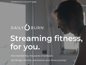 'dailyburn.com' screenshot