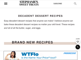 'stephaniessweets.com' screenshot