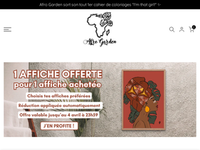 afrogarden.fr homepage screenshot