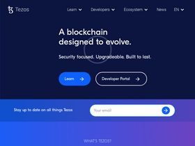 'tezos.com' screenshot