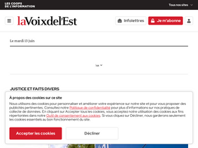 'lavoixdelest.ca' screenshot