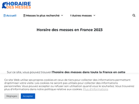 'horairedemesse.fr' screenshot