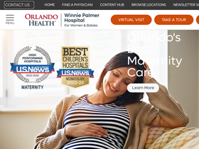 'winniepalmerhospital.com' screenshot