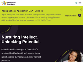 'davidsongifted.org' screenshot