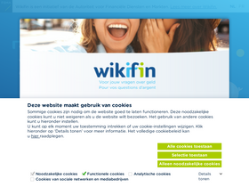 'wikifin.be' screenshot
