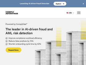 'complyadvantage.com' screenshot