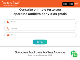 'direitodeouvir.com.br' screenshot