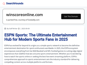 'winscoreonline.com' screenshot