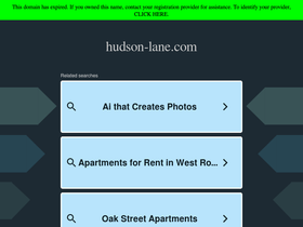hudson-lane.com homepage screenshot