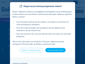 'bolero.be' screenshot