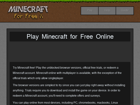 Minecraft Classic - Play Minecraft Classic online at Friv 2023