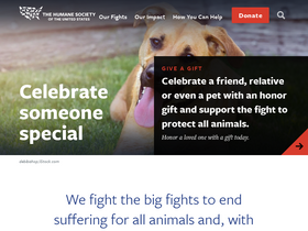 'humanesociety.org' screenshot