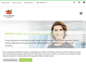 'sulieknek.lt' screenshot