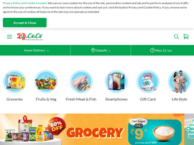 'luluhypermarket.in' screenshot