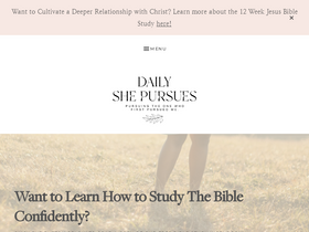 'dailyshepursues.com' screenshot