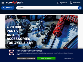 'euro4x4parts.com' screenshot