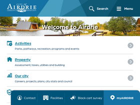 'airdrie.ca' screenshot